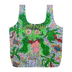 Supersonicfrog Full Print Recycle Bag (l) by chellerayartisans