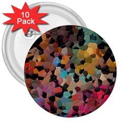 Mosaic Pieces                                                    3  Button (10 Pack) by LalyLauraFLM