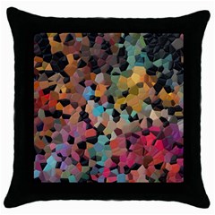 Mosaic Pieces                                                    Throw Pillow Case (black) by LalyLauraFLM