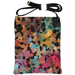 Mosaic Pieces                                                    Shoulder Sling Bag by LalyLauraFLM