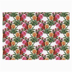 Flowers Pattern Large Glasses Cloth (2 Sides) by goljakoff