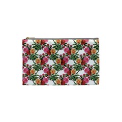 Flowers Pattern Cosmetic Bag (small) by goljakoff