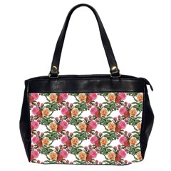 Flowers Pattern Oversize Office Handbag (2 Sides) by goljakoff