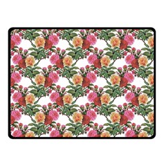 Flowers Pattern Double Sided Fleece Blanket (small)  by goljakoff