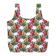 Flowers Pattern Full Print Recycle Bag (l) by goljakoff