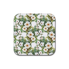 Summer Flowers Rubber Coaster (square)  by goljakoff