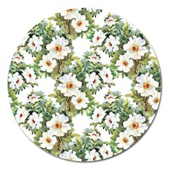 Summer Flowers Magnet 5  (round) by goljakoff