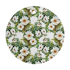 Summer Flowers Round Ornament (two Sides) by goljakoff