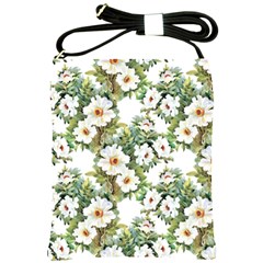 Summer Flowers Shoulder Sling Bag by goljakoff