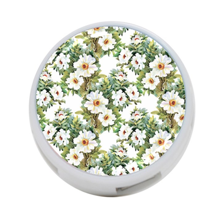 Summer flowers 4-Port USB Hub (Two Sides)