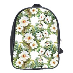 Summer Flowers School Bag (xl) by goljakoff