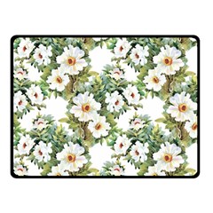 Summer Flowers Double Sided Fleece Blanket (small)  by goljakoff