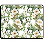 Summer flowers Double Sided Fleece Blanket (Medium)  58.8 x47.4  Blanket Front