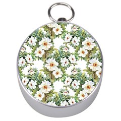 Summer Flowers Silver Compasses by goljakoff