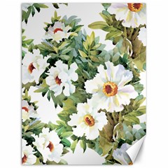 White Flowers Canvas 12  X 16  by goljakoff