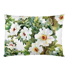 White Flowers Pillow Case by goljakoff