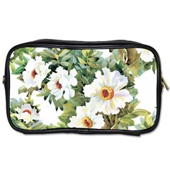 White Flowers Toiletries Bag (one Side) by goljakoff