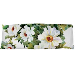 White Flowers Body Pillow Case Dakimakura (two Sides) by goljakoff