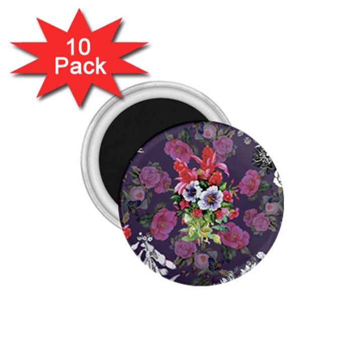 Purple flowers 1.75  Magnets (10 pack) 