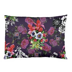 Purple Flowers Pillow Case by goljakoff