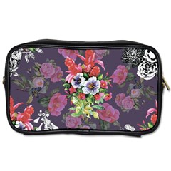 Purple Flowers Toiletries Bag (one Side) by goljakoff