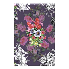 Purple Flowers Shower Curtain 48  X 72  (small)  by goljakoff