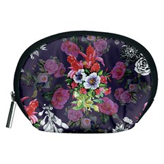 Purple Flowers Accessory Pouch (medium) by goljakoff