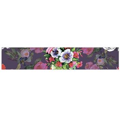 Purple Flowers Large Flano Scarf  by goljakoff