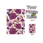 Rose flowers Playing Cards 54 Designs (Mini) Front - Spade2