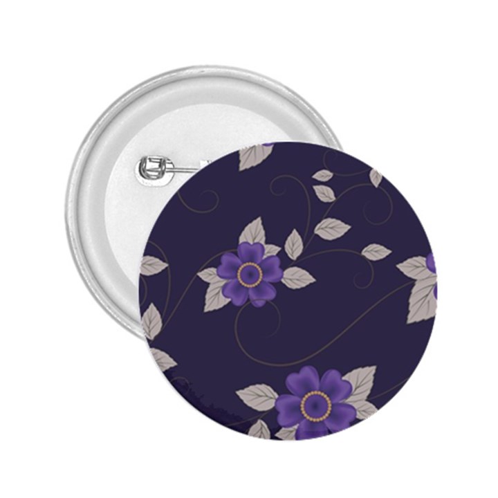 Purple flowers 2.25  Buttons