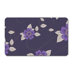 Purple Flowers Magnet (rectangular) by goljakoff