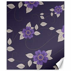 Purple Flowers Canvas 8  X 10  by goljakoff