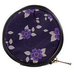 Purple Flowers Mini Makeup Bag by goljakoff