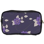 Purple flowers Toiletries Bag (One Side) Front