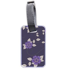 Purple flowers Luggage Tag (two sides)