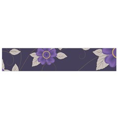 Purple Flowers Small Flano Scarf by goljakoff