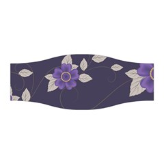 Purple Flowers Stretchable Headband by goljakoff