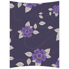 Purple Flowers Back Support Cushion by goljakoff