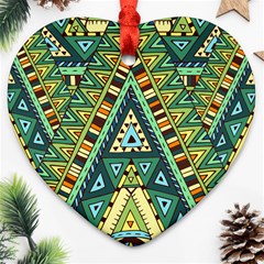 Native Ornament Ornament (heart) by goljakoff