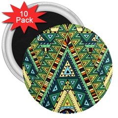 Native Ornament 3  Magnets (10 Pack)  by goljakoff