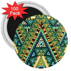 Native Ornament 3  Magnets (100 Pack) by goljakoff