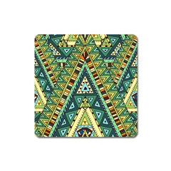 Native Ornament Square Magnet by goljakoff