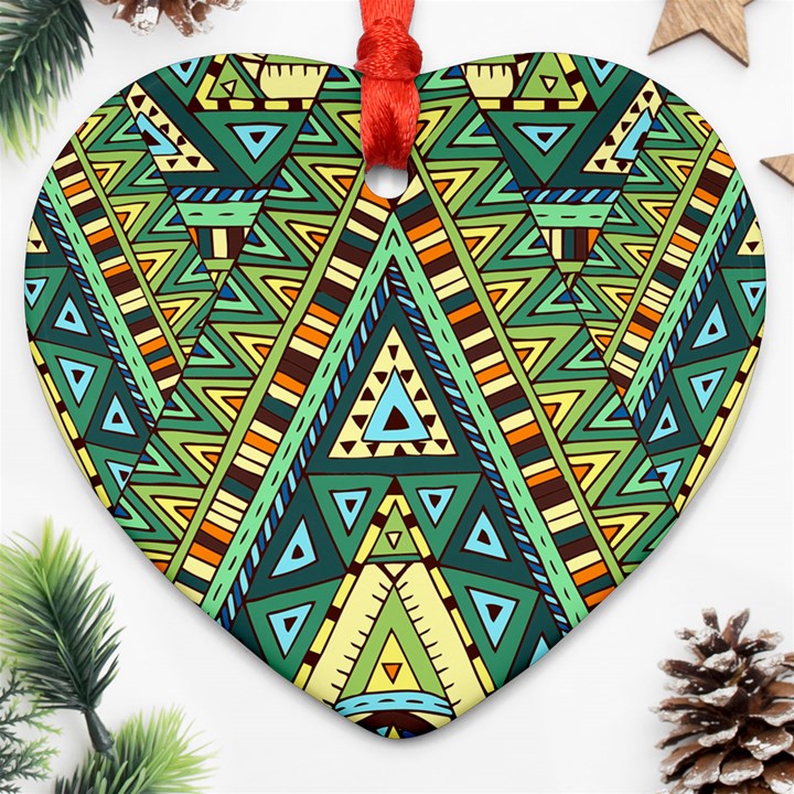 Native ornament Heart Ornament (Two Sides)