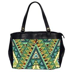 Native Ornament Oversize Office Handbag (2 Sides) by goljakoff