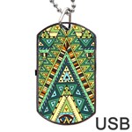 Native ornament Dog Tag USB Flash (Two Sides) Front