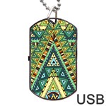 Native ornament Dog Tag USB Flash (Two Sides) Back