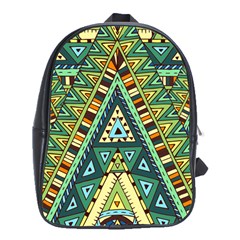 Native Ornament School Bag (xl) by goljakoff