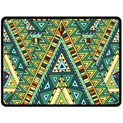 Native Ornament Double Sided Fleece Blanket (large)  by goljakoff