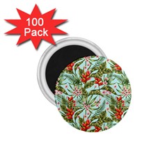 Tropical Flowers 1 75  Magnets (100 Pack)  by goljakoff