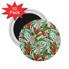 Tropical Flowers 2 25  Magnets (10 Pack)  by goljakoff